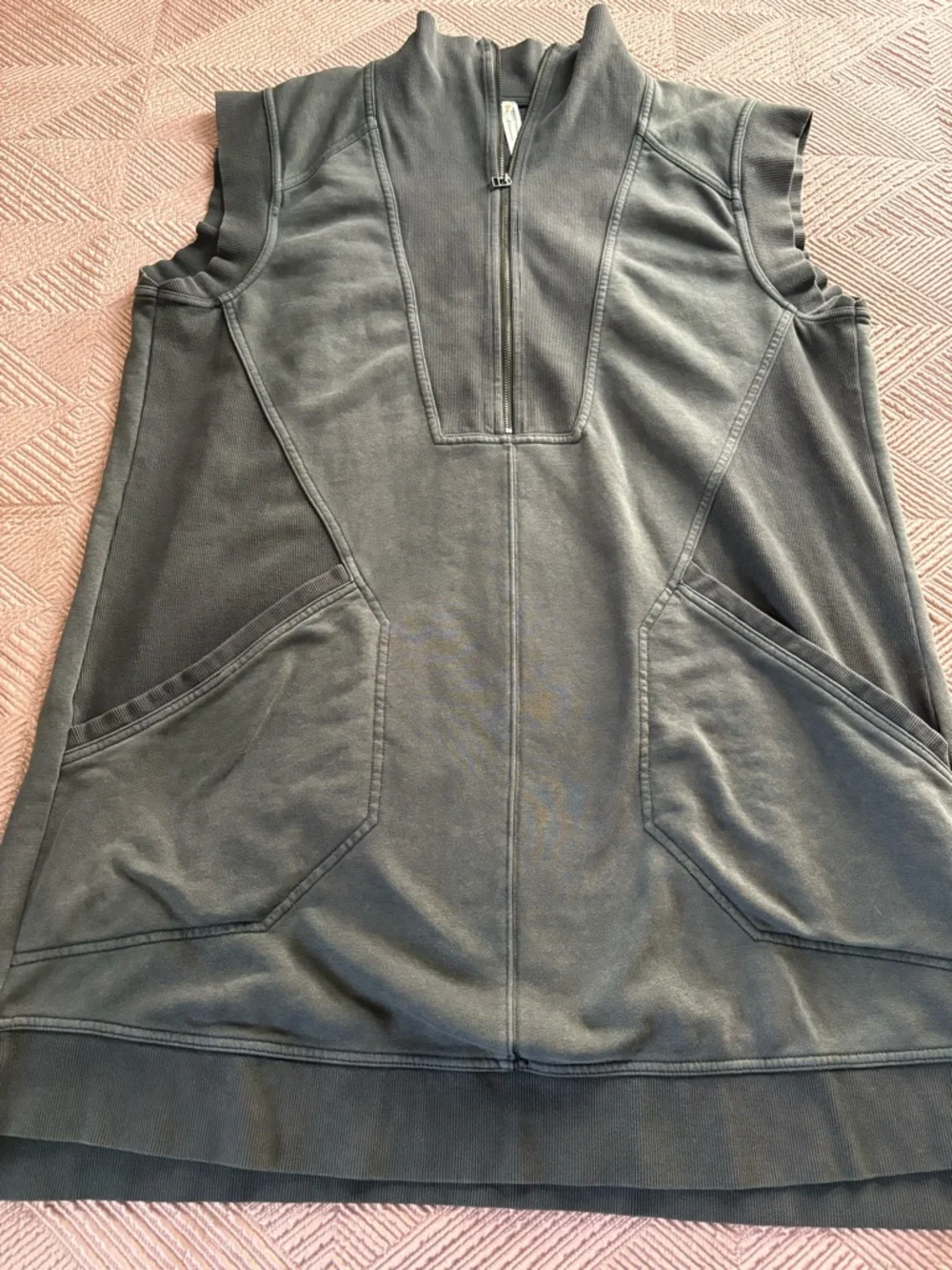 Anthropologie 1X Daily Practice Meru Zip-Front Mini Dress - Picture 5 of 9